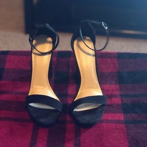 Black platform heels